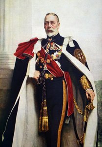Portrait of George V, Sovereign of Order of Garter by John St. Helier (after) Lander