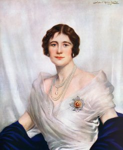 Coronation Portrait of Queen Elizabeth, the Queen Mother in 1937 by John St. Helier Lander