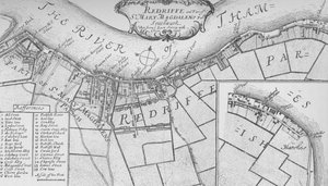 A Plan of Rotherhithe by John Stow