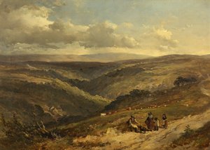 Porlock Road and Doone Valley by John Syer