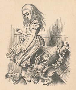 Alice and Animals. Chaos and the Court by John Tenniel