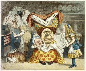 Alice and the Duchess by John Tenniel