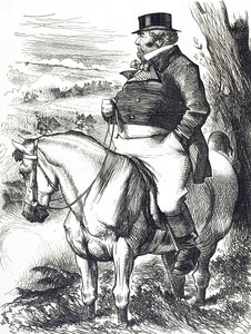 John Bull watching Autumn manoeuvres by John Tenniel