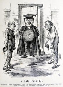 Political satire depicting William Ewart Gladstone and Benjamin Disraeli by John Tenniel