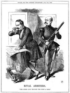 Rival Arbiters, 1866 by John Tenniel