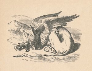The Gryphon asleep in the sun by John Tenniel