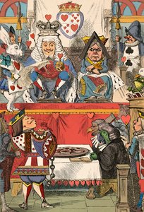 The King and Queen of Hearts in Court by John Tenniel