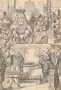 The King and Queen of Hearts in Court, 1889 by John Tenniel