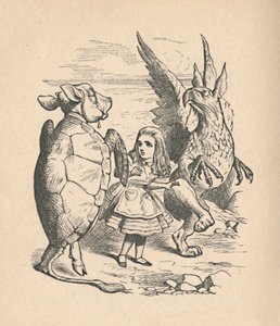 The Mock Turtle, Alice and The Gryphon