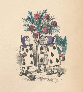 The Playing Cards Painting the Rose Bushes by John Tenniel