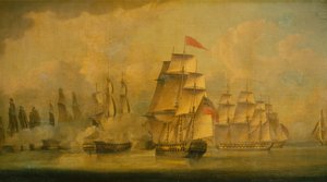 Battle of Malacca Straits, February 15th 1804 by John Thomas Serres