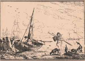 Harbour Scene by John Thomas Serres