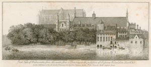 East view of Westminster from the water by John Thomas Smith