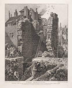 Inside View of the Watch Tower Discovered near Ludgate Hill, May 1, 1792 by John Thomas Smith