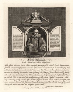 John Speed’s monument in the chancel of St Giles, Cripplegate by John Thomas Smith