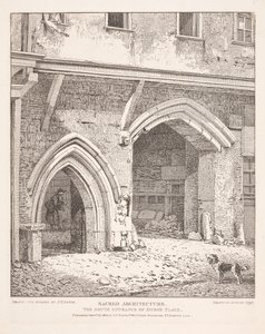 Sacred Architecture: the South Entrance of Dukes Place by John Thomas Smith