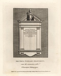 Sir Paul Pindar’s monument near the communion table in St Botolph’s, Bishopsgate