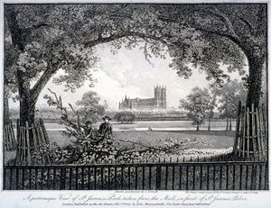St James Park, from the Mall in front of St James