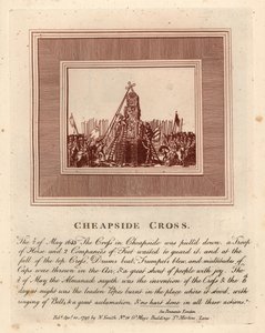 The demolition of Cheapside Cross, May 2