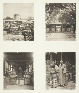 A Canton Pawn Shop, Honam Temple, Canton, Temple of Five Hundred Gods, Canton, c. 1868 by John Thomson