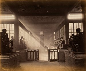 Wah Lum Chu, Canton (nowadays: Hualin Temple) by John Thomson