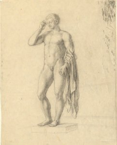 Nude Male Figure (classical) showing left side