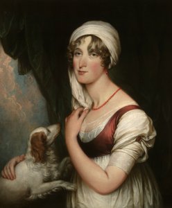 Sarah Trumbull with a Spaniel