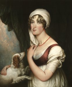 Sarah Trumbull with a Spaniel