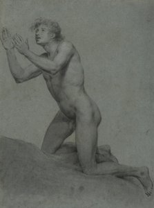 Sketch of a Male Nude - Life Study by John Trumbull