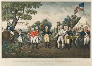 Surrender of General Burgoyne at Saratoga, N.Y., October 17th 1777, pub. 1852 by John Trumbull