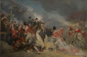 The Death of General Mercer at the Battle of Princeton, 3 January 1777 (unfinished version) by John Trumbull