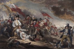 The Death of General Warren at the Battle of Bunker Hill, 17th June 1775, pub. 1786