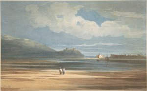 Harlech Castle across the Traeth Mawr by John Varley