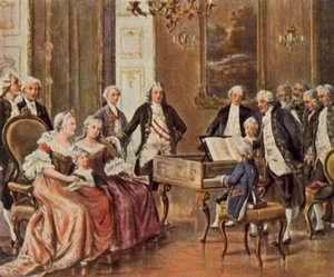 Mozart before Empress Maria Theresa