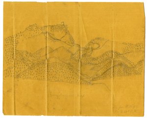 Illustration of the Cumberland Gap, 1862-1865 by John W. Hopte