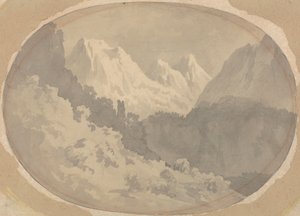 Alpine Scene by John Warwick Smith