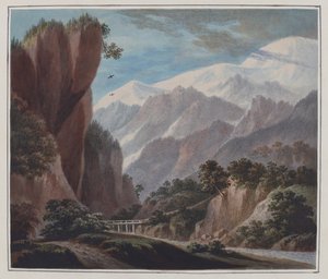 Ascending From The Valley Of Sallanches To Chamonix, c.1781 by John Warwick Smith