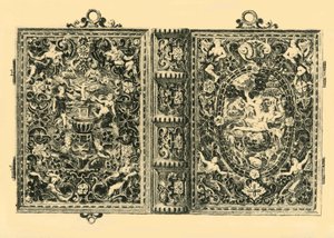 Gold book cover, 19th century