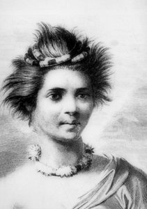 Hawaiian Woman Wearing a Feather Leis, 18th Century