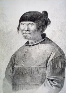 Portrait of Tattooed native from island of Unalaska by John Webber