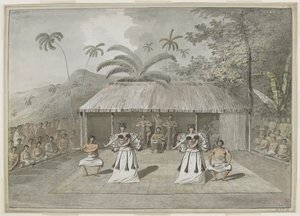 A Dance or Heiva at Otaheite [Tahiti] by John Webber