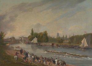 A Boat Race on the River Isis, Oxford, 1822