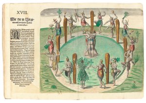 Native Indians Dancing by John White