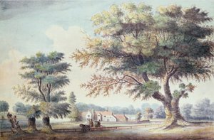 The Old Cheesecake House, north of the Serpentine, 1786 by John White