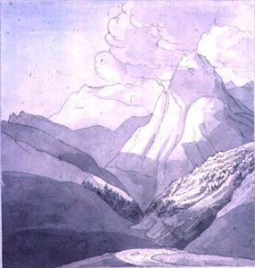 The Alps Near the Source of the Rhine by John White Abbott