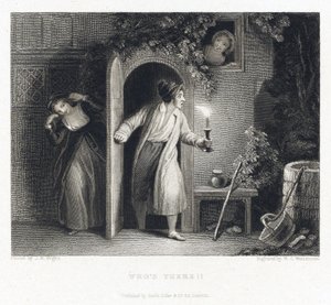 Who is There? by John William (after) Wright