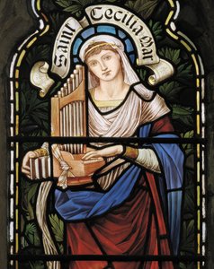 St Cecilia, Lady Chapel Window by John William Brown