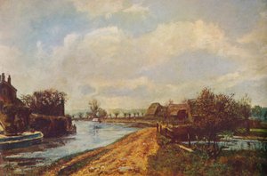 The Canal at Rickmansworth by John William Buxton Knight