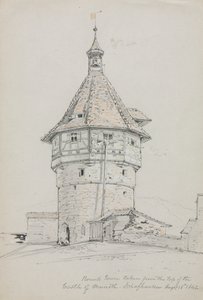 Round Tower, Castle of Munoth, Schafhausen, Switzerland by John William Casilear