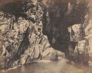 Banks of a Pool, the Rumbling Bridge at Dunkeld, c. 1853 by John William Dudgeon